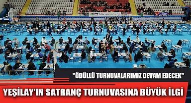 YEŞİLAY'IN SATRANÇ TURNUVASINA BÜYÜK İLGİ