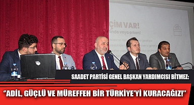 ‘’ADİL, GÜÇLÜ VE MÜREFFEH BİR TÜRKİYE’Yİ KURACAĞIZ!’’