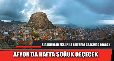 AFYON’DA HAFTA SOĞUK GEÇECEK