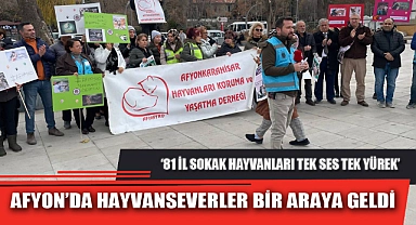AFYON'DA HAYVANSEVERLER BİR ARAYA GELDİ