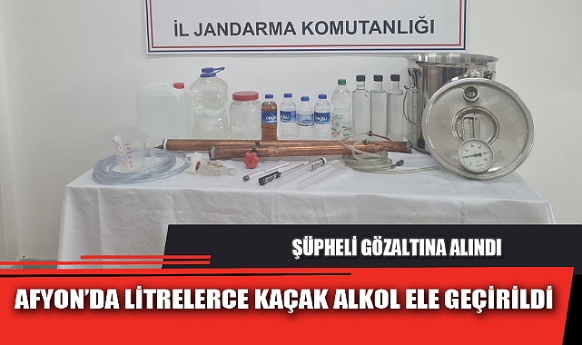 AFYON’DA LİTRELERCE KAÇAK ALKOL ELE GEÇİRİLDİ