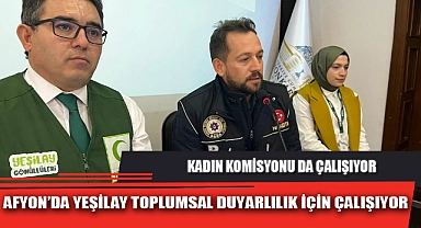AFYON’DA YEŞİLAY TOPLUMSAL DUYARLILIK İÇİN ÇALIŞIYOR