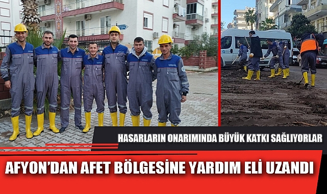 AFYON’DAN AFET BÖLGESİNE YARDIM ELİ UZANDI