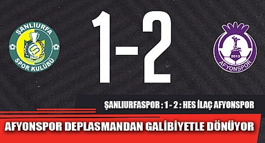 AFYONSPOR DEPLASMANDAN GALİBİYETLE DÖNÜYOR
