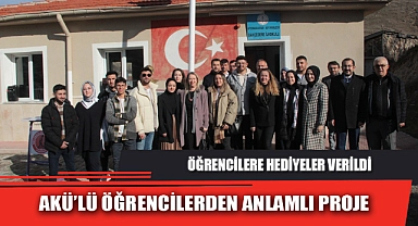 AKÜ’LÜ ÖĞRENCİLERDEN ANLAMLI PROJE