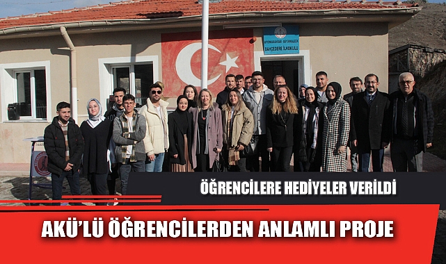 AKÜ’LÜ ÖĞRENCİLERDEN ANLAMLI PROJE