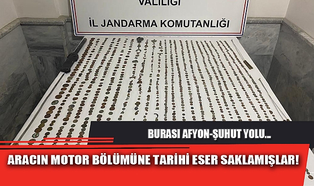 ARACIN MOTOR BÖLÜMÜNE TARİHİ ESER SAKLAMIŞLAR!