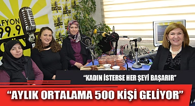 “AYLIK ORTALAMA 500 KİŞİ GELİYOR”