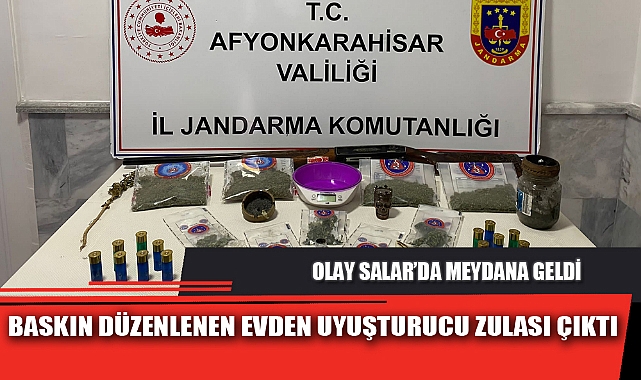 BASKIN DÜZENLENEN EVDEN UYUŞTURUCU ZULASI ÇIKTI