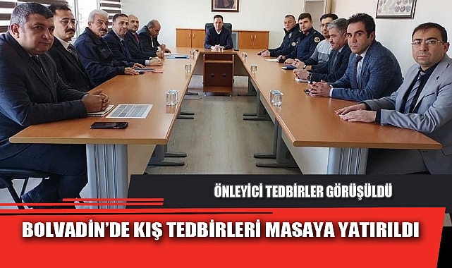 BOLVADİN’DE KIŞ TEDBİRLERİ MASAYA YATIRILDI