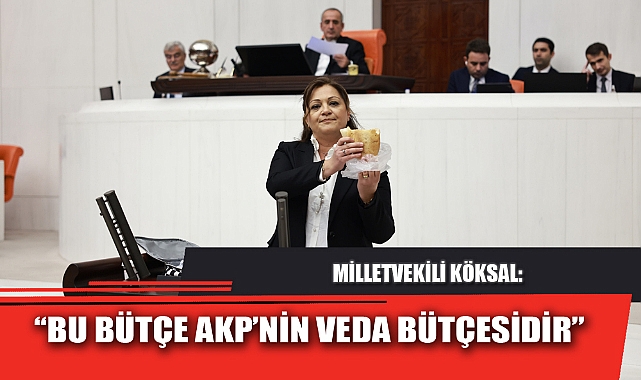“BU BÜTÇE AKP’NİN VEDA BÜTÇESİDİR”