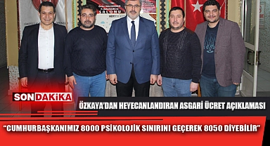 “CUMHURBAŞKANIMIZ 8000 PSİKOLOJİK SINIRINI GEÇEREK 8050 DİYEBİLİR”