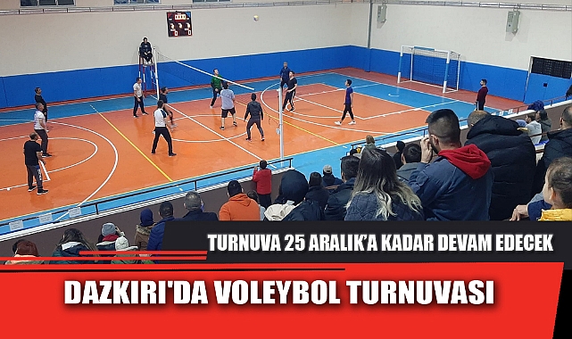 DAZKIRI'DA VOLEYBOL TURNUVASI