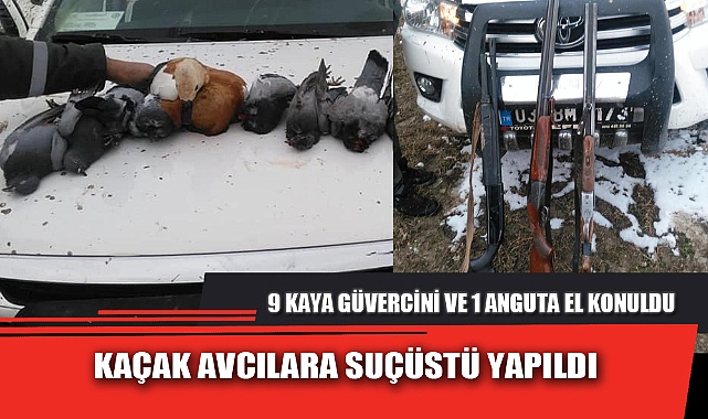 KAÇAK AVCILARA SUÇÜSTÜ YAPILDI