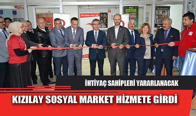 KIZILAY SOSYAL MARKET HİZMETE GİRDİ