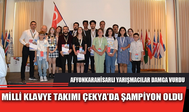 MİLLİ KLAVYE TAKIMI ÇEKYA’DA ŞAMPİYON OLDU