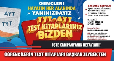 ÖĞRENCİLERİN TEST KİTAPLARI BAŞKAN ZEYBEK’TEN                