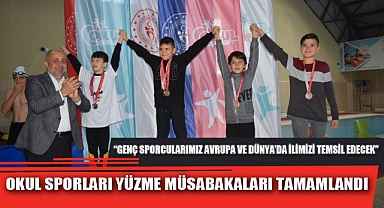 OKUL SPORLARI YÜZME MÜSABAKALARI TAMAMLANDI