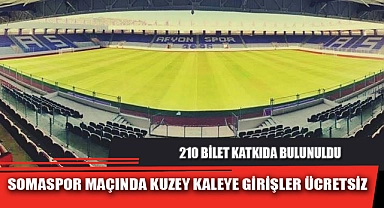 SOMASPOR MAÇINDA KUZEY KALEYE GİRİŞLER ÜCRETSİZ