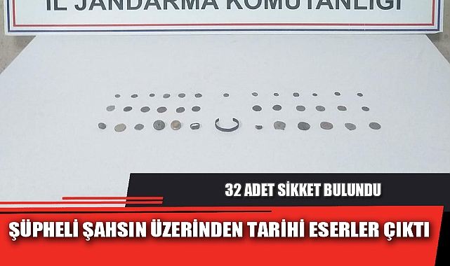 ŞÜPHELİ ŞAHSIN ÜZERİNDEN TARİHİ ESERLER ÇIKTI