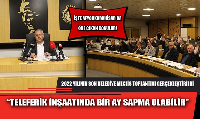 “TELEFERİK İNŞAATINDA BİR AY SAPMA OLABİLİR”