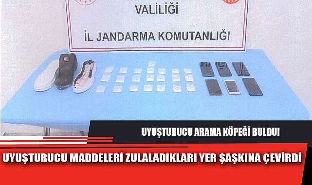 UYUŞTURUCU MADDELERİ ZULALADIKLARI YER ŞAŞKINA ÇEVİRDİ