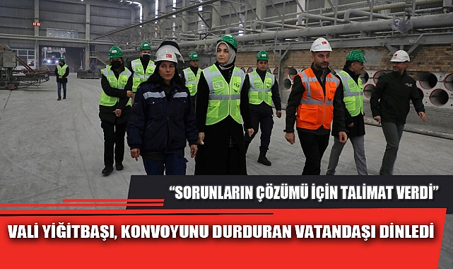 VALİ YİĞİTBAŞI, KONVOYUNU DURDURAN VATANDAŞI DİNLEDİ