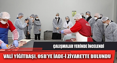 VALİ YİĞİTBAŞI, OSB’YE İADE-İ ZİYARETTE BULUNDU