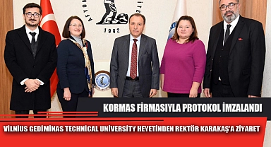 VİLNİUS GEDİMİNAS TECHNİCAL UNİVERSİTY HEYETİNDEN REKTÖR KARAKAŞ’A ZİYARET