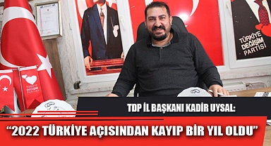 “2022 TÜRKİYE AÇISINDAN KAYIP BİR YIL OLDU”