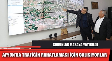 AFYON’DA TRAFİĞİN RAHATLAMASI İÇİN ÇALIŞIYORLAR