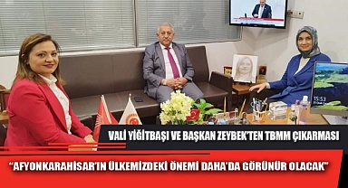“AFYONKARAHİSAR’IN ÜLKEMİZDEKİ ÖNEMİ DAHA’DA GÖRÜNÜR OLACAK”