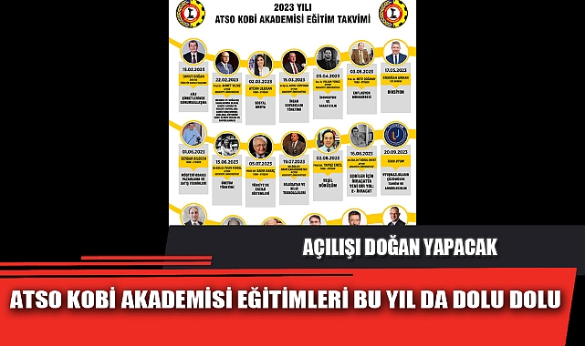 ATSO KOBİ AKADEMİSİ EĞİTİMLERİ BU YIL DA DOLU DOLU
