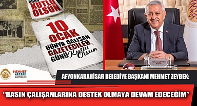 “BASIN ÇALIŞANLARINA DESTEK OLMAYA DEVAM EDECEĞİM”