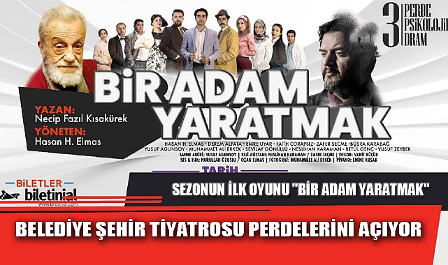 BELEDİYE ŞEHİR TİYATROSU PERDELERİNİ AÇIYOR