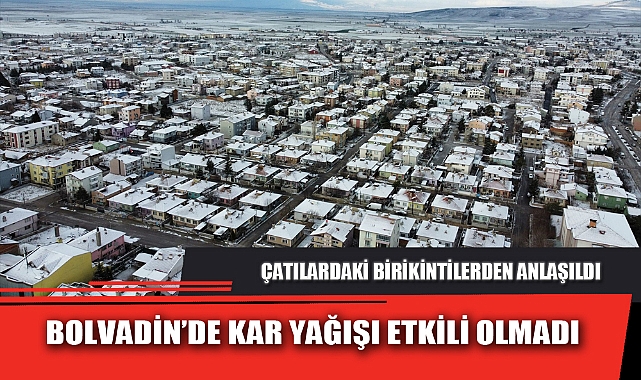 BOLVADİN’DE KAR YAĞIŞI ETKİLİ OLMADI