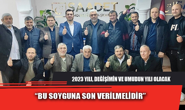 “BU SOYGUNA SON VERİLMELİDİR”