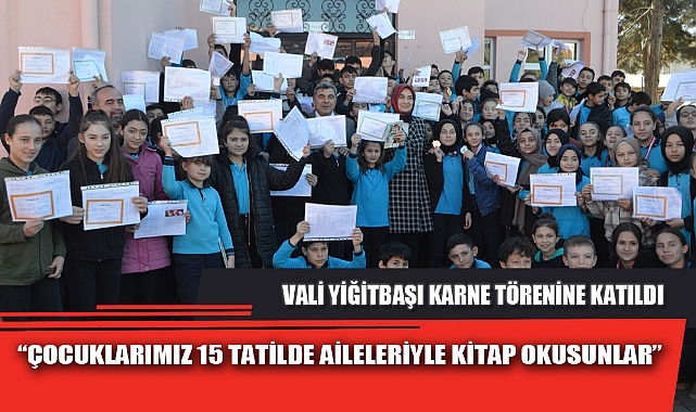 "ÇOCUKLARIMIZ 15 TATİLDE AİLELERİYLE KİTAP OKUSUNLAR"