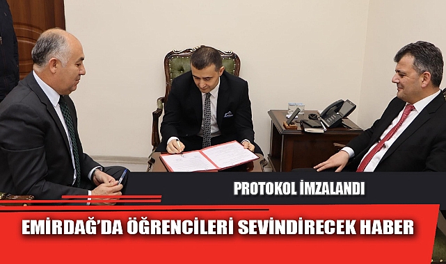 EMİRDAĞ’DA ÖĞRENCİLERİ SEVİNDİRECEK HABER