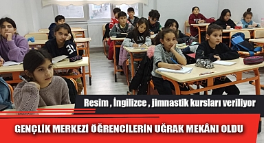GENÇLİK MERKEZİ ÖĞRENCİLERİN UĞRAK MEKÂNI OLDU
