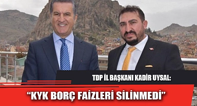 "KYK BORÇ FAİZLERİ SİLİNMEDİ"