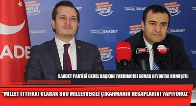 “MİLLET İTTİFAKI OLARAK 360 MİLLETVEKİLİ ÇIKARMANIN HESAPLARINI YAPIYORUZ”