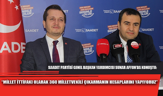 “MİLLET İTTİFAKI OLARAK 360 MİLLETVEKİLİ ÇIKARMANIN HESAPLARINI YAPIYORUZ”