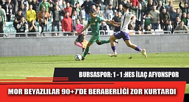 MOR BEYAZLILAR 90+7'DE BERABERLİĞİ ZOR KURTARDI