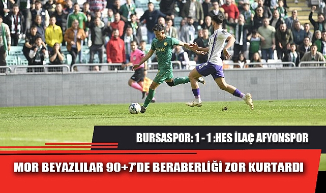 MOR BEYAZLILAR 90+7'DE BERABERLİĞİ ZOR KURTARDI