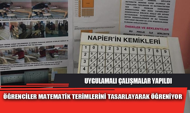 ÖĞRENCİLER MATEMATİK TERİMLERİNİ TASARLAYARAK ÖĞRENİYOR