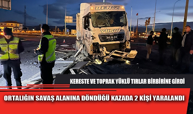 ORTALIĞIN SAVAŞ ALANINA DÖNDÜĞÜ KAZADA 2 KİŞİ YARALANDI