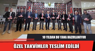 ÖZEL TAKVİMLER TESLİM EDİLDİ