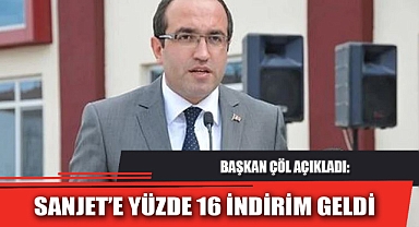 SANJET’E YÜZDE 16 İNDİRİM GELDİ