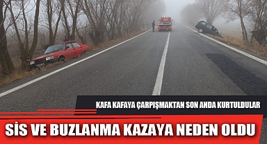 SİS VE BUZLANMA KAZAYA NEDEN OLDU
